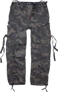 Brandit Pantaloni Vintage M65, darkcamo