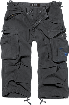 Brandit Vintage Industry 3/4 pantaloncini, nero