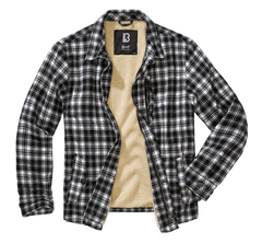 Brandit Classic Sherpa giacca, bianco-nero