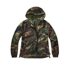 Brandit Summer Frontzip Windbreaker giacca da donna, Woodland