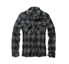 Brandit Checkshirt camicia, grigio nero