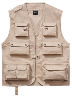 Brandit gilet da caccia, beige