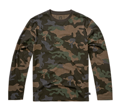 Brandit Premium maglietta a maniche lunghe, camo scuro