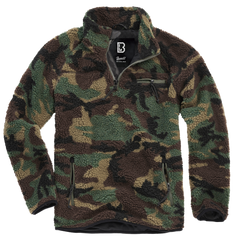 Brandit Teddyfleece Troyer giacca in pile, terra di bosco