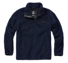 Brandit Teddyfleece Troyer giacca in pile, blu navy