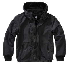 Brandit Windbreaker Frontzip giacca per bambini, nero