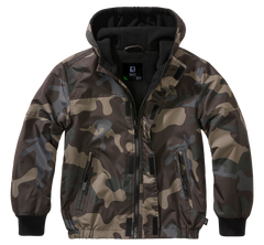 Brandit Windbreaker Frontzip giacca per bambini, Darkcamo