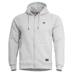 Pentagon Phaeton felpa con zip, bianco