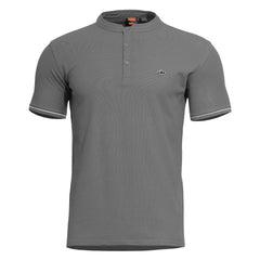 Pentagon Levantes t-shirt Henley Stripes, grigio