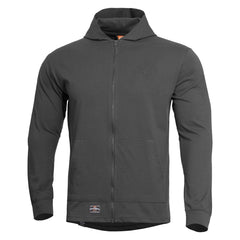 Pentagon Agis Ring Spun felpa con cappuccio da uomo, Cinder Grey