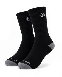 Leguon Aegon Merino Lite κάλτσες, μαύρες