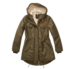 Brandit Marsh Lake giacca invernale parka da donna con cappuccio, oliva