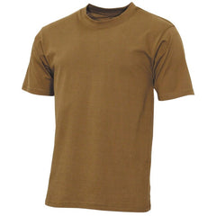 MFH Streetstyle t-shirt americana, marrone coyote