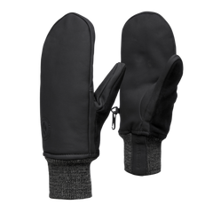 Black Diamond Dirt Bag Mitts Leather Gloves, Black