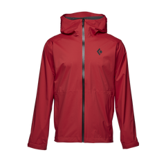 Black Diamond Stormline Stretch Rain Shell giacca impermeabile da uomo, carmine