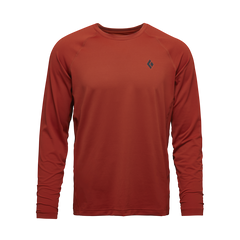 Black Diamond Alpenglow Crew maglietta a maniche lunghe da uomo, burnt sienna