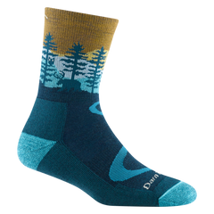 Darn Tough Northwoods Micro Crew Midweight calze da trekking con imbottitura, Dark Teal