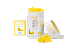 Haspro TUBE50 tappi per orecchie, giallo