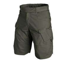 Pantaloni tattici corti Helikon-Tex UTS da 11 pollici - Tessuto ripstop elasticizzato in policotone - Verde taiga