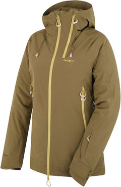 HUSKY Gambola giacca da sci imbottita da donna, khaki scuro, L