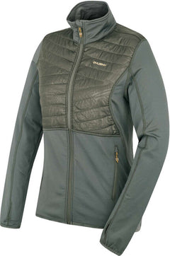 HUSKY Airy women's zip sweatshirt, dark grey green
