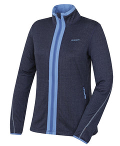 HUSKY Artic Zip felpa con zip da donna, porpora scuro/blu chiaro