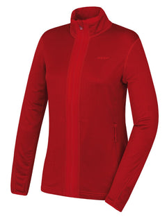 HUSKY Artic Zip felpa con zip da donna, vinaccia/rosso