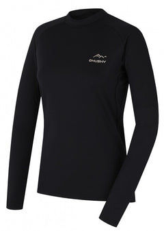 HUSKY Tromi t-shirt termica a maniche lunghe da donna, nero, L