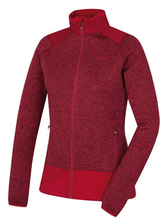 HUSKY Alan maglione in pile con zip da donna, viola scuro