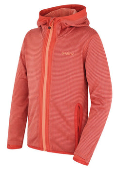 HUSKY Artic Zips K felpa con cappuccio per bambini, rosso/nero blu