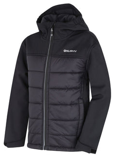 HUSKY Swany K kids' padded softshell jacket, black