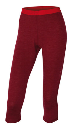 HUSKY Merino pantaloni 3/4 intimo termico da donna, mattone scuro