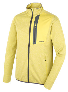 HUSKY Ane felpa con zip da uomo, lime green