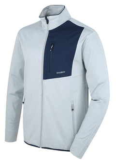 HUSKY Ane felpa con zip da uomo, grigio chiaro