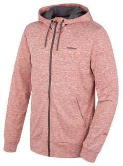 HUSKY Alony felpa con cappuccio da uomo, mattone scuro