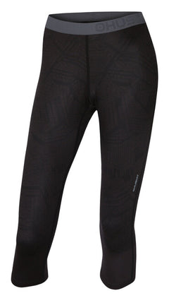 HUSKY Winter Active γυναικείο θερμικό εσώρουχο παντελόνι 3/4, μαύρο