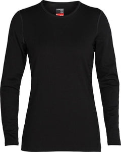 Icebreaker 260 Tech t-shirt termica a maniche lunghe da donna, nero