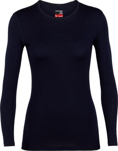 Icebreaker 260 Tech t-shirt termica a maniche lunghe da donna, blu scuro