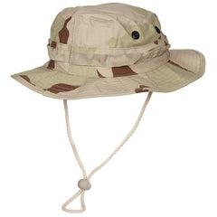MFH GI Bush ameriški klobuk Rip stop s šnurko, 3 col. desert