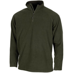 MFH Troyer maglietta in pile a maniche lunghe, verde OD