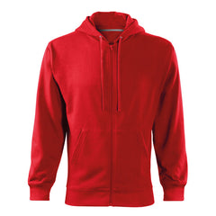 Malfini Trendy Zipper moški pulover 300g/m2, rdeča