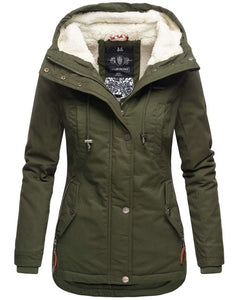 Marikoo BIKOO giacca invernale con cappuccio da donna, verde