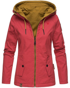 Marikoo CHUU ženska prehodna dvostranska softshell jakna 2v1, rdeča