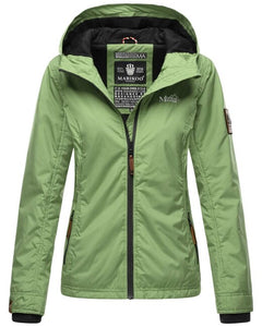 Marikoo Brombeere women's transitional jacket with hood, green