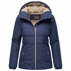 Marikoo Alemee women's winter hooded jacket, Bright navy