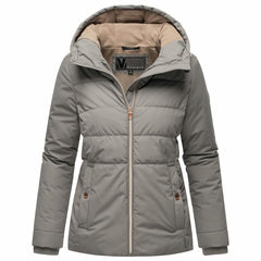 Marikoo Alemee women's winter hooded jacket, grey
