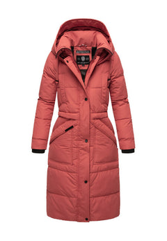 Marikoo Ayumii women's winter jacket with hood, Rouge