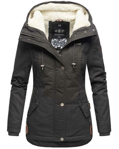 Marikoo Bikoo giacca invernale da donna con cappuccio, Anthracite