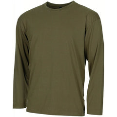 MFH Maglietta americana a maniche lunghe, verde OD, 170 g/m²