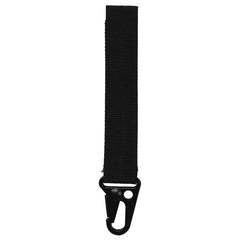 MFH Molle moschettone velcro velcro, nero